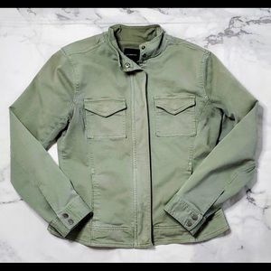 Liverpool denim stretch olive jacket size Large